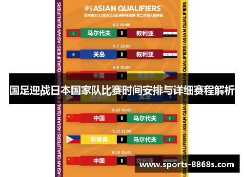 国足迎战日本国家队比赛时间安排与详细赛程解析